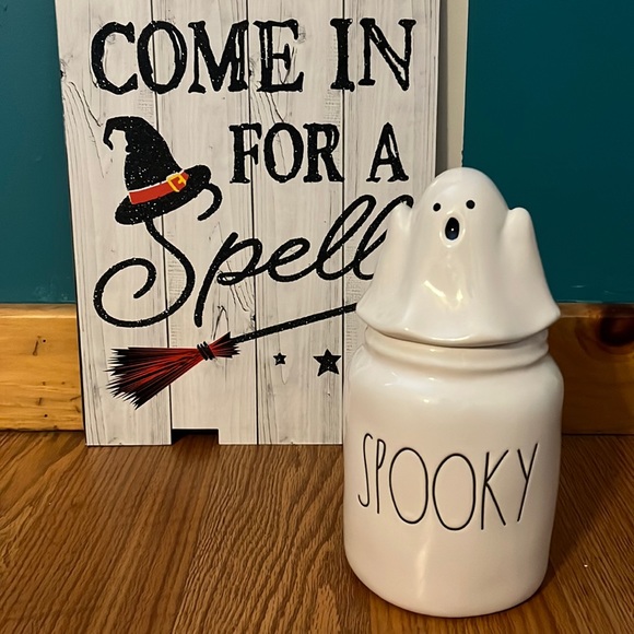 Rae Dunn Dining Rae Dunn Spooky Canister With Ghost Lid Poshmark